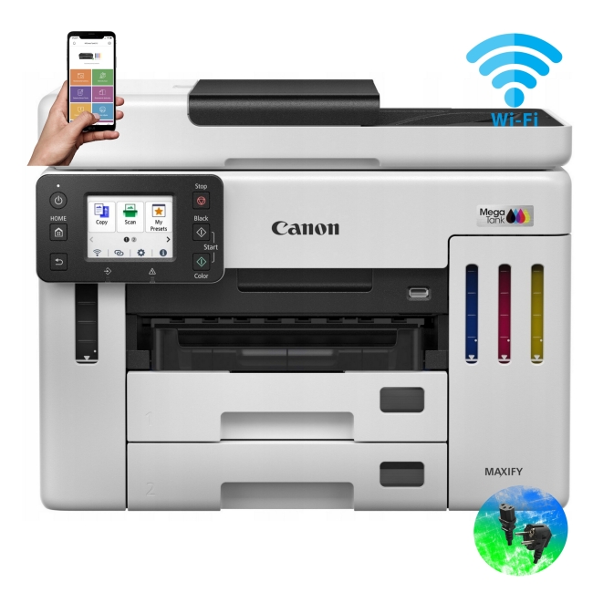 Canon MAXIFY GX7040 MegaTank Wi-Fi 4w1 ADF Duplex LAN